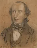 Jean-Auguste-Dominique Ingres, Portrait of a Gentleman, Watercolor pencil and gouache on paper