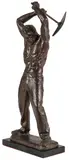 Max Kalish, Road Worker, Bronze with brown patina