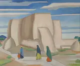 Laura Hoernig, San Francisco de Assisi Mission Church, Taos, New Mexico-, Oil on canvas
