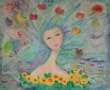 Clara Ledesma, The Queen of the Seas, Oil on canvas