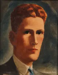 Anderson Craig, Portrait of a red haired young man-, Oil on canvas