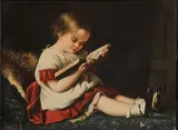 Hans Thoma, The Young Reader, Oil on canvas