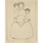 Sargent Claude Johnson, Divine Love, 1932, etching
