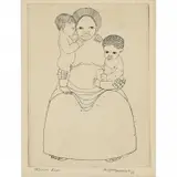 Sargent Claude Johnson, Divine Love, 1932, etching