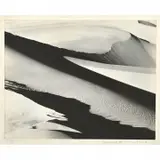 Edward Weston, Dunes, Oceano, 1934 vintage gelatin silver print. Image: 8 x 9.75 inches. Framed: 18.5 x 20 inches, Pencil