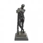 Gustav Natorp, Standing Hercules, after the Farnese Hercules, bronze