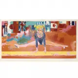 Olympic Gymnast by LeRoy Neiman, 1976, serigraph, sold Apr 2023