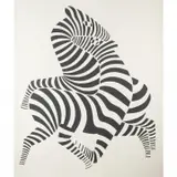 Victor Vasarely, Zebras, lithograph
