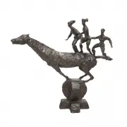 Chaim Gross, Horse with Three Acrobatic Riders, bronze