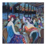 Isaac Maimon, New York City River Cafe, serigraph