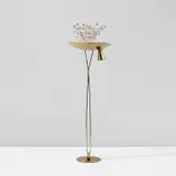 Paavo Tynell, Floor lamp, model no. 10506, circa 1955, Brass, brass-plated steel