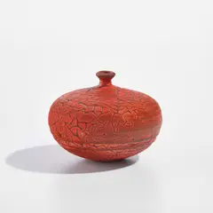 Weed pot by Doyle Lane, circa 1970, Glazed earthenware, sold Dec 2023