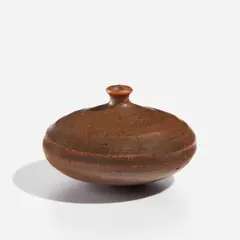 Weed pot by Doyle Lane, circa 1970, Glazed earthenware, sold Dec 2023