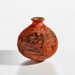 Weed pot by Doyle Lane, 1960s, Glazed earthenware, sold Dec 2023