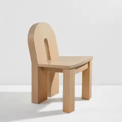 Unique "Chair's Chair" by Wendy Maruyama, 1984, Bleached mahogany, sold Dec 2023