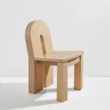 Wendy Maruyama, Unique "Chair's Chair", 1984, Bleached mahogany