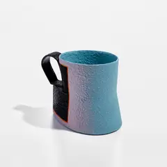 Cup with handle by Ron Nagle, 1990, Glazed earthenware, offered Dec 2023