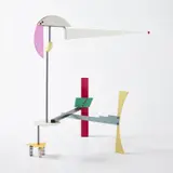Peter Shire, "Sztygny", 1983, Steel, painted metal, anodized aluminum