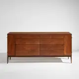 Paul McCobb, Double dresser, model no. 1510-B, from the "Planner Group" series, 1950s, Maple, maple-veneered wood, brass