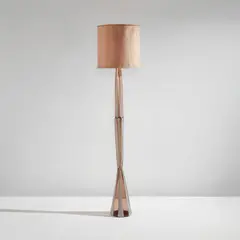 Floor lamp, model no. 2241 by Venini, circa 1951, Glass, fabric shade, offered Feb 2022