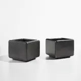 Pair of planters by Georges Jouve, circa 1956, Glazed stoneware, sold Jun 2022