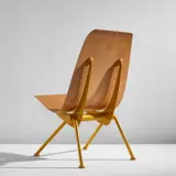 Jean Prouvé, "Antony" chair, model no. 356, circa 1954, Beech-veneered plywood, painted steel, aluminum
