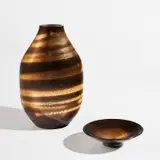 Jean Besnard, Vase and footed bowl