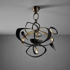 "Volubile" ceiling light, model no. 306 by Hervé van der Straeten, 2006, Patinated bronze, sold Jun 2022