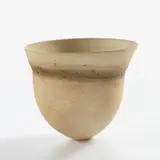 Jennifer Lee, "Pale, speckled flanged ridge" vessel
