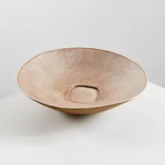 Bowl by Richard DeVore, 1976, Glazed stoneware, sold Jun 2022