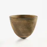 Jennifer Lee, "Mottled dark, amber bands and flashes" bowl