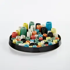 "Installation" by Chun Liao, 2007, Glazed porcelain, gold, sold Jun 2022