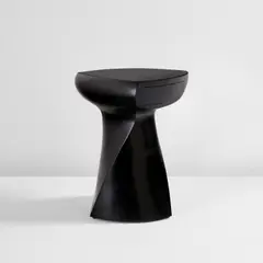 Wendell Castle, Side table, 1980, Stack-laminated and ebonized maple