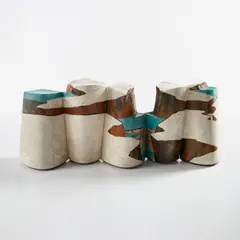 "Cathedral Canyon" by Wayne Higby, 1985, Raku-fired glazed earthenware, sold Jun 2022