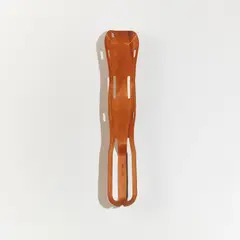Leg splint by Charles Eames and Ray Eames, circa 1943, Molded mahogany plywood, sold Jul 2022