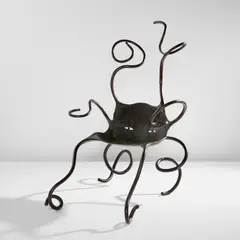 Alan Siegel, "Siren" armchair, 2001, Patinated bronze