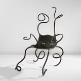 Alan Siegel, "Siren" armchair, 2001, Patinated bronze