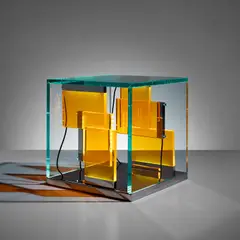 Johanna Grawunder, “Giolight II” table lamp, 2007, Perspex, glass, steel