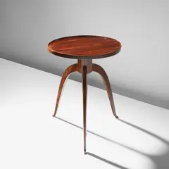 Émile-Jacques Ruhlmann, "Élégant" guéridon, circa 1913, Macassar ebony, Macassar ebony-veneered wood
