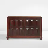 Jacques Adnet, Cabinet, 1940s, Oak, oak-veneered wood