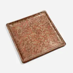 Jean Dunand, Large tray, circa 1915, Patinated nickel silver