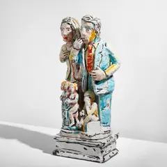 "Untitled" by Viola Frey, 1991, Glazed earthenware, sold Dec 2022