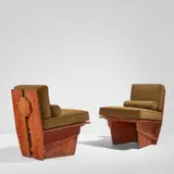 Frank Lloyd Wright, Pair of chairs, from the C. Leigh Stevens House, “Auldbrass” Plantation, Yemassee, South Carolina