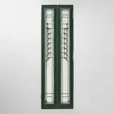 Frank Lloyd Wright, Pair of windows, from the second Francis W. Little House, "Northome," Wayzata, Minnesota, 1912-1914, Glass, copper-plated zinc came, painted wood