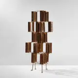 Untitled (multi-plane construction) by Harry Bertoia, circa 1958, Copper and brass melt-coated steel, sold Dec 2022