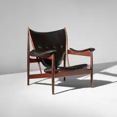 Finn Juhl, “Chieftain” chair, model no. FJ 49 A, designed 1949, executed 1960s, Teak, original leather upholstery