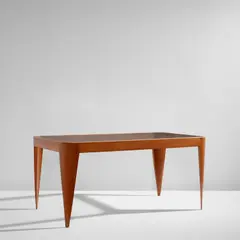 Coffee table by Gio Ponti, circa 1937, Oak, glass, sold Dec 2022