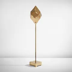 Gabriella Crespi, "Caleidoscopio" floor lamp, circa 1970, Brass