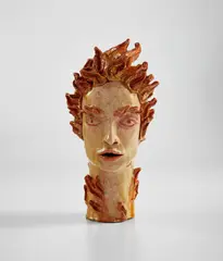 Dina Kuhn, Bust, circa 1925, Glazed earthenware