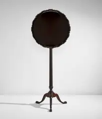 Norman Kelley, "Young Americans" fixed tilt-top mirror table, 2018, Mahogany